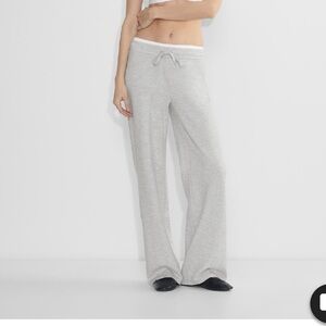 Aritzia Black Wide Leg Pants High